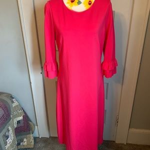 Dainty Jewells size large pink lined dress in EUC.